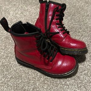 Red Sparkle Doc Marten Boots